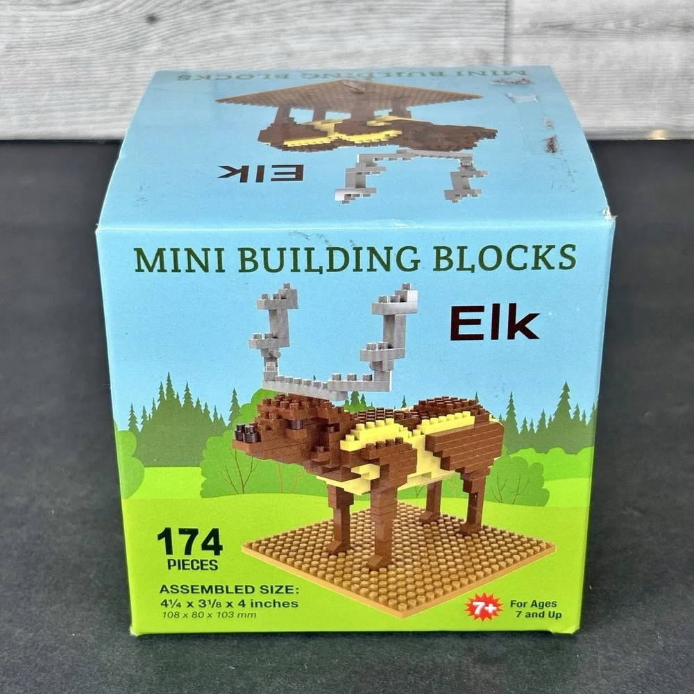 Mini Building Blocks Elk 174 pieces, Gift for Ages‎ 7+ NEW SEALED